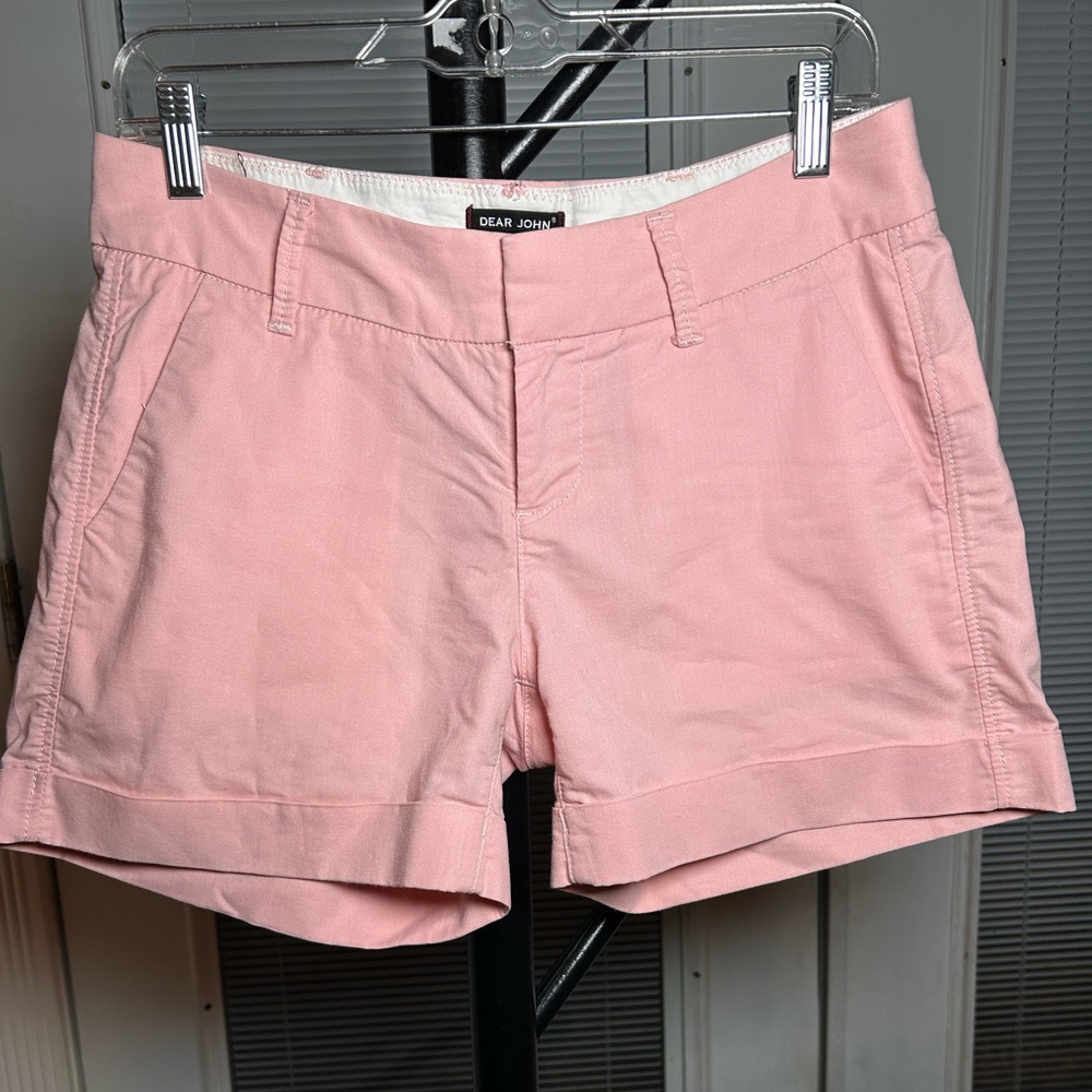 Dear John Peach Bermuda Shorts Casual Summer Style